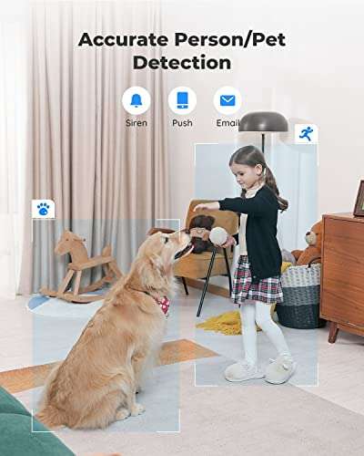 Reolink E1 Zoom 5MP PTZ Indoor WiFi Security Camera, Dual-Band WiFi, 3X Optical Zoom, 2 Way Audio, with SD Card Slot Sold By ReolinkEU FBA