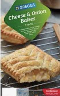 Greggs Cheese and Onion Pasty 2 pack for £2 (was £3) @ Iceland/Food Warehouse (Liverpool)