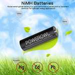 16 x AA AAA Rechargeable Batteries Set, POWEROWL - (£12.23 S&S) Sold by NengWo-EU