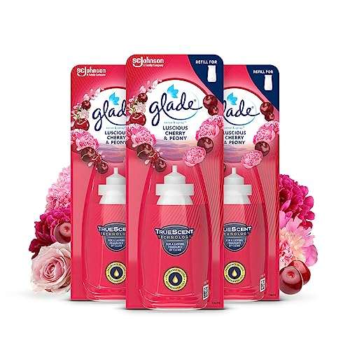 Glade Sense & Spray Air Freshener Refill, Cherry & Peony, 3 Refills (3 x 18ml) £5.63 \ £5.35 S&S