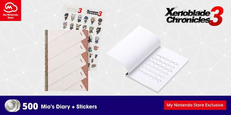 Xenoblade Chronicle 3 Mio's Diary and Stickers / 500 Nintendo reward points + £1.99 delivery @ My Nintendo Store