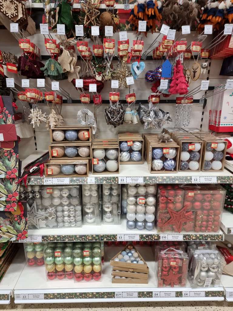 Christmas Decorations 20% 30% 40% 50% off in Tesco (Newtownards)