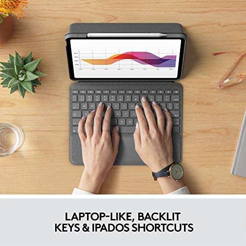 Logitech Folio Touch iPad Keyboard Case with Trackpad and Smart Connector for iPad Air - Grey £99.99 @ Amazon