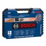 Bosch Professional 2608594070 Mixed Accessory Set (103 Piece), Black