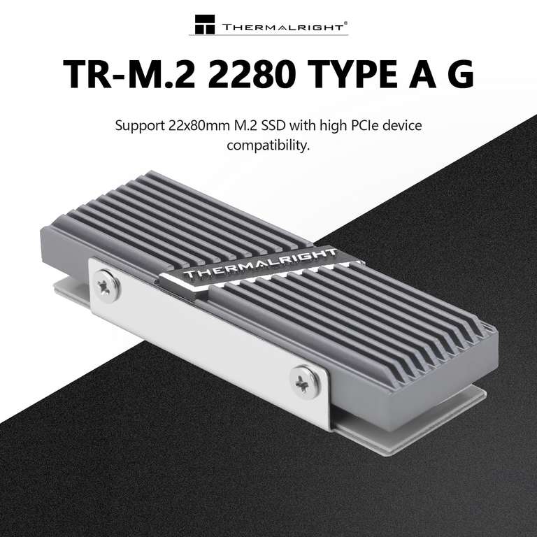 Thermalright TR-M.2 2280 TYPE A G 2280 SSD heatsink for NVME SSDs ( Grey ) @ deliming321 / FBA