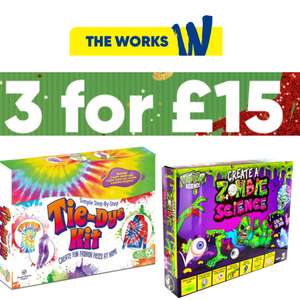 3 Crafts/Games Kits For £15 (no code needed) + Free Click & Collect - @ The Works