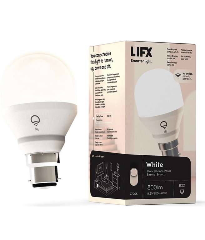 LIFX White Wi-Fi Smart LED Light Bulb £4.99 with code @ Amazon - Selected accounts
