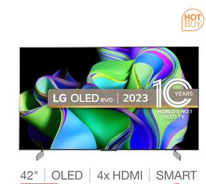 FREE LG SN5 Soundbar with LG OLED42C34LA 42 Inch OLED 4K Ultra HD Smart TV