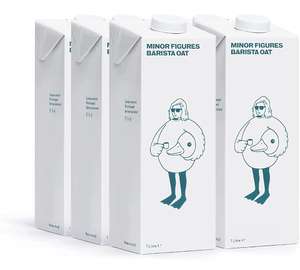 6x Minor Figures Oat Milk, Made in The UK | Barista Oat Milk, 1 Litre (6x1L) - £7.38 @ Amazon