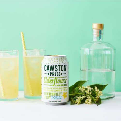 Cawston Press Elderflower Lemonade 330ml x 24 cans £16.20 with voucher / £14.58/£13.50 sub and save with voucher @ Amazon