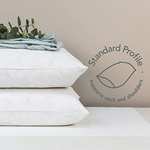 Snuggledown Scandinavian Classis Duck Feather and Down White Pillows 2 Pack - £24.28 @ Amazon