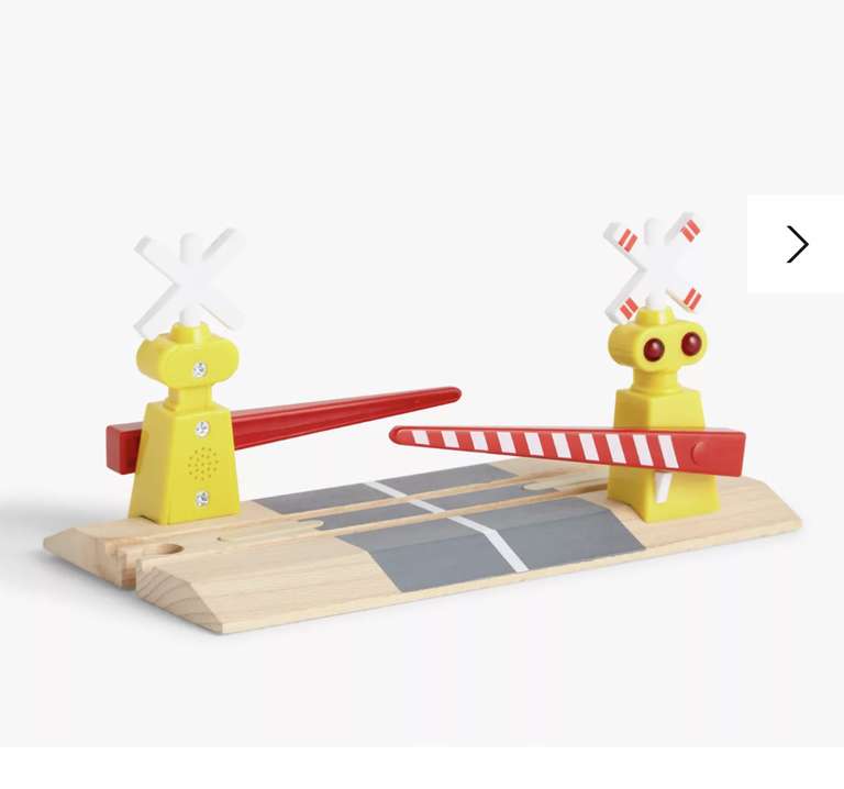 John Lewis Wooden Train Crossing £5.31 + £2.50 Click + Collect @ John Lewis & Partners