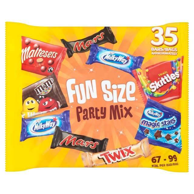 Mars, Maltesers, M&M's, Twix & More Fun Size Milk Chocolate Party Bags Multipack 600g - Swansea