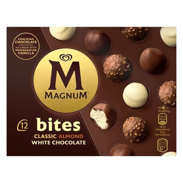 Magnum Ice Cream Bites Classic, Almond & White Chocolate 12 pack - 55p instore @ Morrisons, Cardiff
