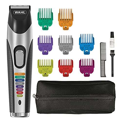 Wahl Colour Trim Stubble and Beard Trimmer, Trimmers for Men, Beard Trimming Kit, Men’s Stubble Trimmers, Rechargeable Trimmer