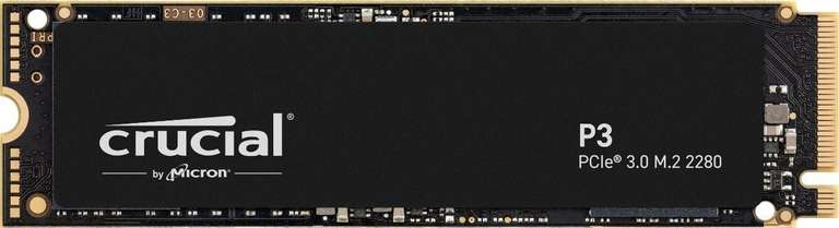 Crucial P3 2TB PCIe NVMe M.2 2280 SSD £93.28 @ Box.co.uk