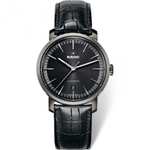 RADO Men's Diamaster Black Automatic Leather Watch