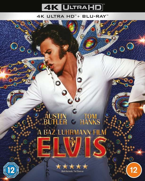 Elvis (2022) 4K Ultra HD + Blu Ray Movie w/code free C&C