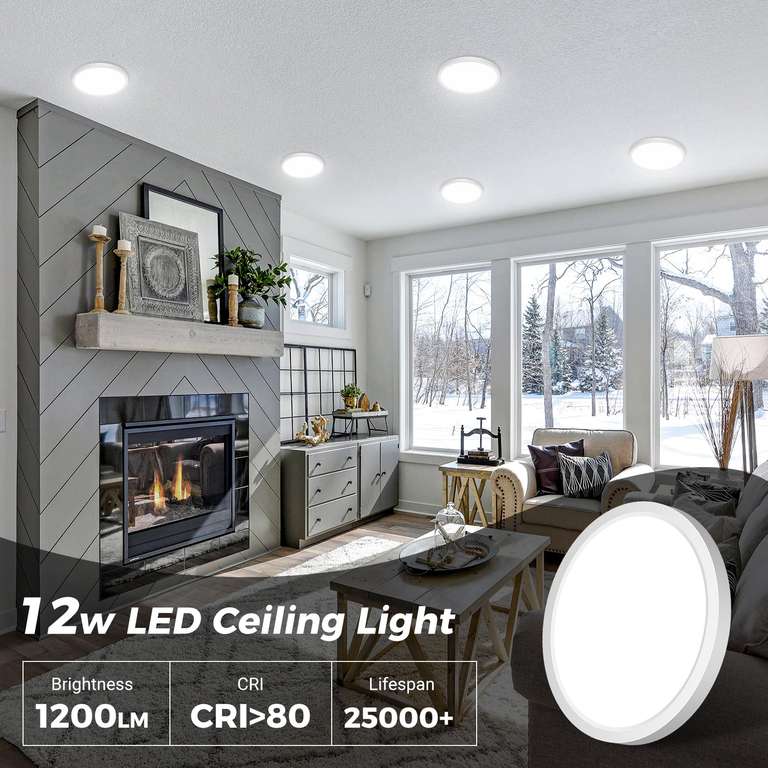 Led Post. Top Application Zemty 12W LED Ceiling Light, 3000K/4000K/6500K Bathroom Lights ...