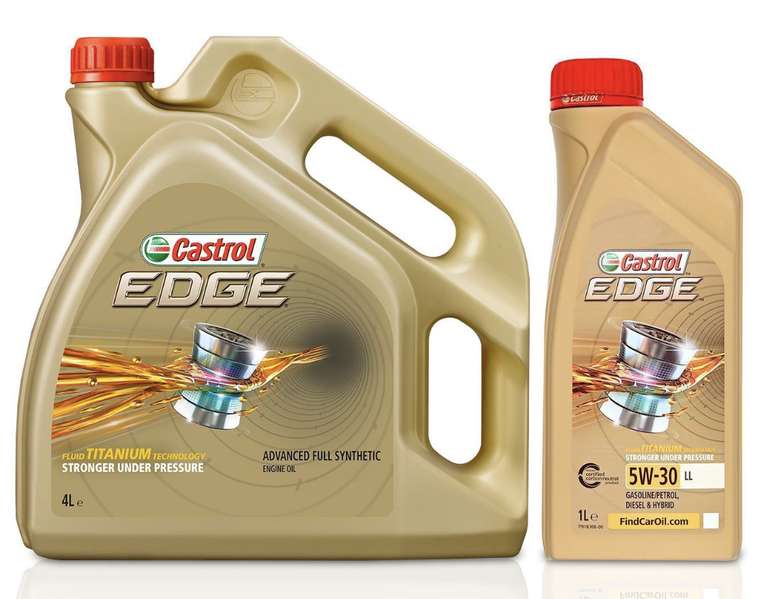 Castrol Edge 5W 30 LL Engine Oil Fully Synthetic Titanium 4 Litre - £27.99 @ castrol_official_store / eBay