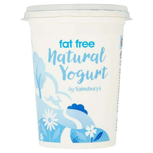 Sainsburys Fat free natural yoghurt 500g