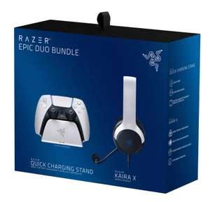PS5 Razer Epic Duo Bundle - Quick Charging Stand & Razer Kaira X Headset £25 + 50p Click & Collect (login account to add to basket) @ Asda