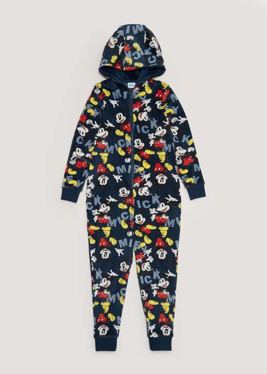 Kids blue mickey mouse onesie 2-8 years- £7 free collection @ Matalan