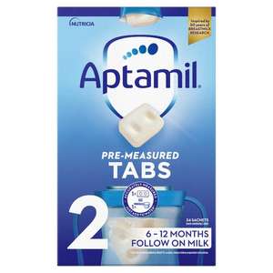 Aptamil follow on tablets 6-12 months 24 sachets - £6.25 @ Morrisons