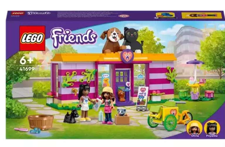 LEGO Friends Pet Adoption Café Animal Set 41699 £17 @ ASDA | hotukdeals
