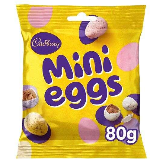 Cadbury Mini Eggs Bag 80G 63p @ Tesco