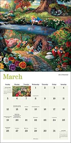 Disney Dreams Collection by Thomas Kinkade Studios: 2023 Mini Wall Calendar - £1.49 @ Amazon