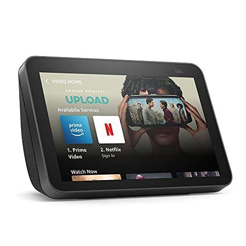Certified and Refurbished Echo Show 8 | 2nd generation (2021 release), HD smart display with Alexa and 13 MP camera £64.99 @ Amazon