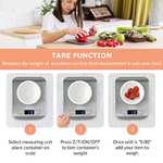 ASAB Digital Kitchen Scale LCD Display Multifunction with voucher Sold and dispatched by worldofbargain888