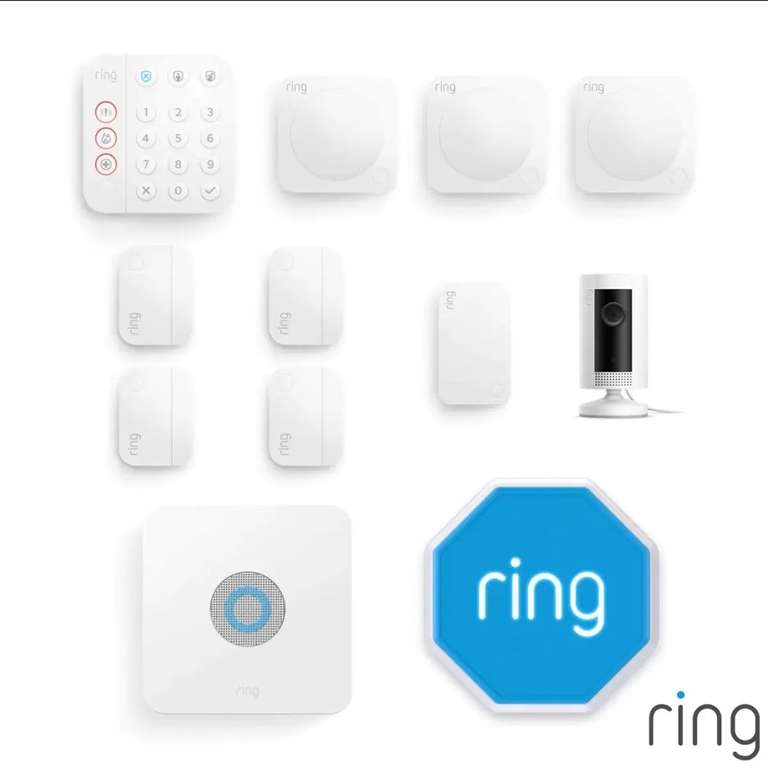 Ring 11pc Alarm Starter Kit Including Outdoor Siren with Indoor Camera £244.99 @ Costco