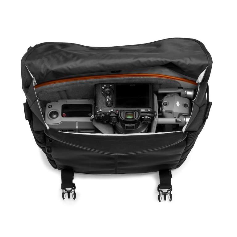 LOWEPRO ProTactic MG 160 AW II DSLR mirrorless Camera Messenger Bag - Black ( Raincover / CradleFit / Laptop / Luggage mount )