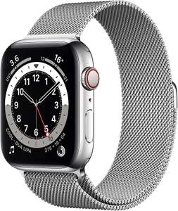 Used - Like New : Apple Watch Series 6 GPS + Cellular, 44mm Silver Stainless Steel Case with Silver Milanese Loop £417.75 @ Amazon Warehouse