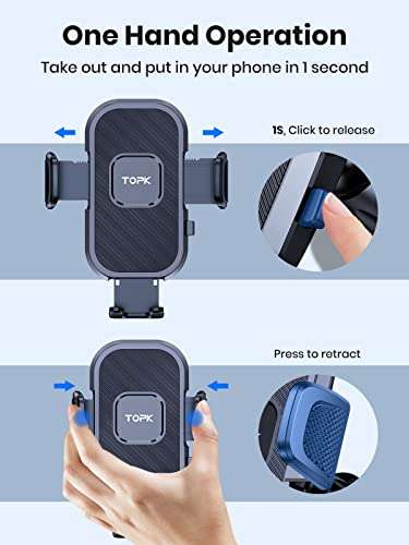 TOPK Car Phone Holder w/voucher FBA Sold by TOPKDirect