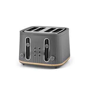 George Home Grey Scandi 4-Slice Toaster GTT201WG-21 £20 @ Asda