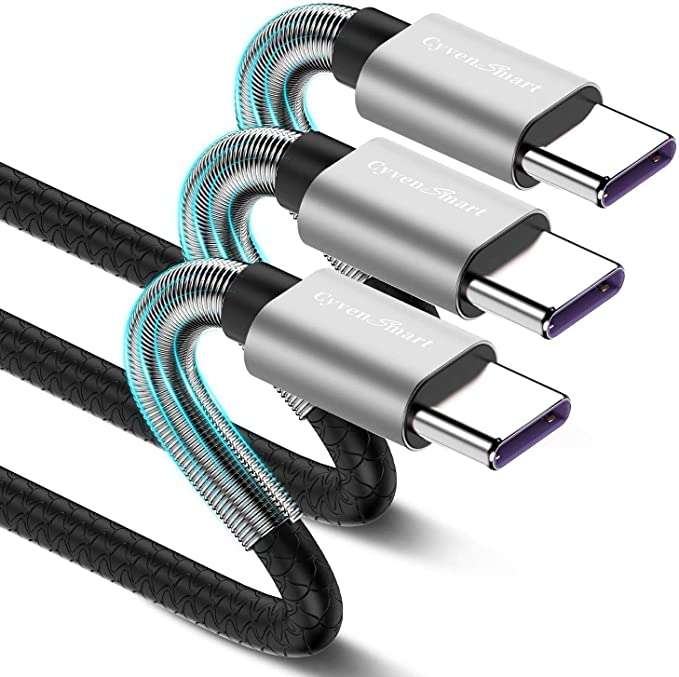 CyvenSmart 3 Pack 1M USB C Cable, 1 Metre Type C Fast Charging Cable USB A 2.0 to USB C £7.64 Dispatches from Amazon Sold by CoreFit -EU
