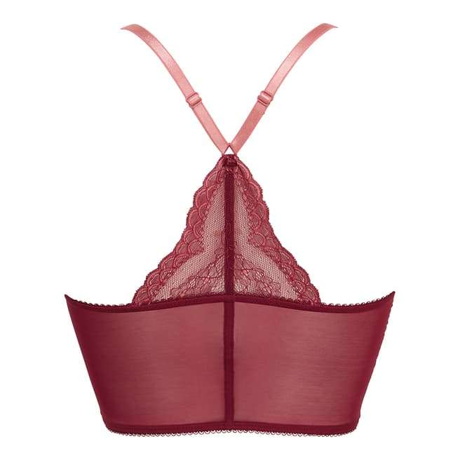 GOSSARD Red Superboost Lace Deep V Bralet - Limited Sizes | hotukdeals
