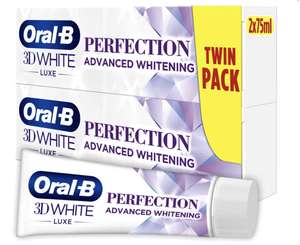 Oral-B 3DWhite Luxe Perfection Toothpaste 2x75ml (£1.50 C&C)