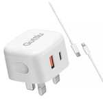 Guttlu 25W USB-C charging plug + fast charging cable - £9.99 sold by Guttlu and fulfilled by Amazon