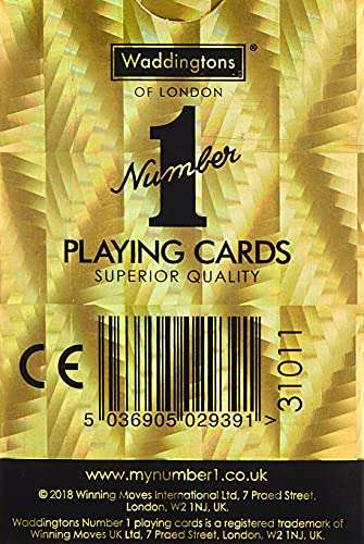 Waddingtons Gold deck 100% plastic playing cards - £3.49 @ Home Essence / Amazon