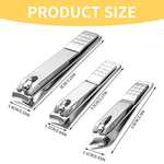 3Pcs Heavy Duty Nail Clippers, Stainless Steel for Thick Fingernail Toenail £2.99 @ Sold by gongshouying & Fulfilled by Amazon