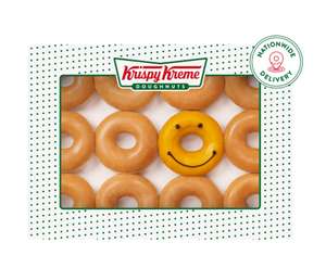 Buy any dozen doughnuts get a dozen smiley doughnuts for £1 @ Krispy Kreme Shop