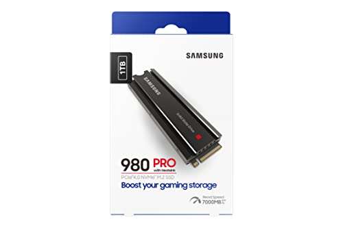 1TB Samsung 980 PRO Heatsink NVMe PCIe 4.0 - £97.99 @ Amazon