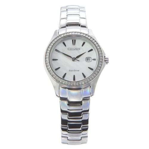Citizen Silver Ladies Watch Silhouette Crystal Eco-Drive FE1140-86D - Brand New £76.79 delivered @ Hogies ebay