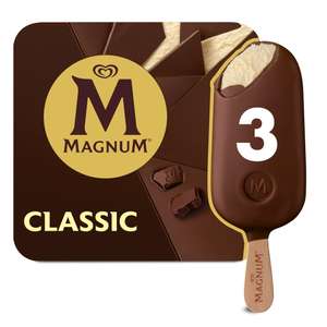 Magnum Ice Cream Sticks Classic/Almond/White Chocolate 3x100 ml