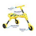 Scuttlebug 3-Wheel Foldable Ride-On Tricycle for 1+ Year Old, Bumblebee Trike - £14.99 @ Amazon
