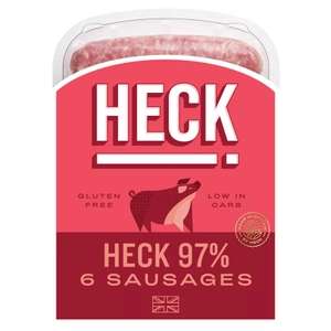 HECK 6 97% Pork Sausages 400g
